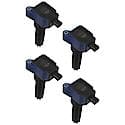 Coil:Ford Ecoboost 2.0/2.3L L4: 4-Pack Blue