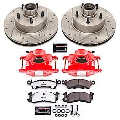 Powerstop Front Carbon Fiber Ceramic Disc Pad And Rotor Brake Kit Z Street Performance With