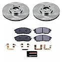 Front Carbon-Fiber Metallic Disc Pad And Rotor: Brake Kit, Track Day Spec High-Performance