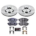 Front Carbon-Fiber & Metallic Pad Compound Disc Pad And Rotor: Brake Kit, Track Day High-Performance