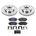 Front Carbon-Fiber & Metallic Pad Compound Disc Pad And Rotor: Brake Kit, Track Day High-Performance