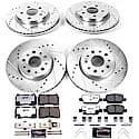 Front And Rear Carbon-Fiber Ceramic Disc Pad And Rotor: Brake Kit, Z26 Street Performance