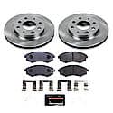 Front Carbon-Fiber & Metallic Pad Compound Disc Pad And Rotor: Brake Kit, Track Day High-Performance