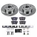 Rear Carbon-Fiber & Metallic Pad Compound Disc Pad And Rotor: Brake Kit, Track Day High-Performance