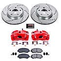 Front Carbon-Fiber Ceramic Disc Pad And Rotor: Brake Kit, Z23 Daily Driver with Calipers