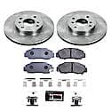 Front Carbon-Fiber & Metallic Pad Compound Disc Pad And Rotor: Brake Kit, Track Day High-Performance