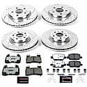 Front And Rear Carbon-Fiber Ceramic Disc Pad And Rotor: Brake Kit, Z26 Street Performance