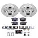 Rear Carbon-Fiber & Metallic Pad Compound Disc Pad And Rotor: Brake Kit, Track Day High-Performance