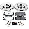 Front Carbon-Fiber Ceramic Disc Pad And Rotor: Brake Kit, Z26 Street Performance