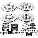 Front And Rear Carbon-Fiber Ceramic Disc Pad And Rotor: Brake Kit, Z26 Street Performance