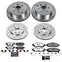 Front And Rear Carbon-Fiber Ceramic Disc Pad And Rotor: Brake Kit, Z36 Truck And Tow