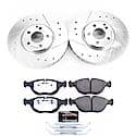 Front Carbon-Fiber Ceramic Disc Pad And Rotor: Brake Kit, Z26 Street Performance