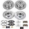 Front And Rear Carbon-Fiber Ceramic Disc Pad And Rotor: Brake Kit, Z26 Street Performance