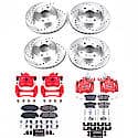 Front and Rear Disc Pad and Rotor: Disc Brake Kit, KCL, with Calipers