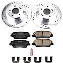 Carbon-Fiber Ceramic Brake Kit: Drilled & Slotted Rotors, Low Dust