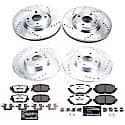 Front And Rear Carbon-Fiber Ceramic Disc Pad And Rotor: Brake Kit, Z26 Street Performance