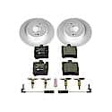 Euro-Stop High-Carbon Coated Rotors, ECE-R90 Brake Pads and Hardware Kit