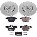 Euro-Stop High-Carbon Coated Rotors, ECE-R90 Brake Pads and Hardware Kit