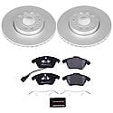 Euro-Stop High-Carbon Coated Rotors, ECE-R90 Brake Pads and Hardware Kit