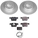 Euro-Stop High-Carbon Coated Rotors, ECE-R90 Brake Pads and Hardware Kit