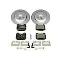 Euro-Stop High-Carbon Coated Rotors, ECE-R90 Brake Pads and Hardware Kit