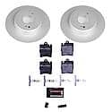 Euro-Stop High-Carbon Coated Rotors, ECE-R90 Brake Pads and Hardware Kit
