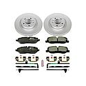 Euro-Stop High-Carbon Coated Rotors, ECE-R90 Brake Pads and Hardware Kit