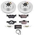 Euro-Stop High-Carbon Coated Rotors, ECE-R90 Brake Pads and Hardware Kit