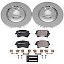 Euro-Stop High-Carbon Coated Rotors, ECE-R90 Brake Pads and Hardware Kit