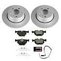 Euro-Stop High-Carbon Coated Rotors, ECE-R90 Brake Pads and Hardware Kit