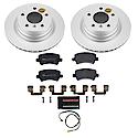 Euro-Stop High-Carbon Coated Rotors, ECE-R90 Brake Pads and Hardware Kit