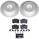 Euro-Stop High-Carbon Coated Rotors, ECE-R90 Brake Pads and Hardware Kit