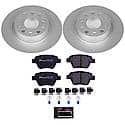 Euro-Stop High-Carbon Coated Rotors, ECE-R90 Brake Pads and Hardware Kit