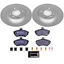 Euro-Stop High-Carbon Coated Rotors, ECE-R90 Brake Pads + Hardware Kit