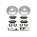 Euro-Stop High-Carbon Coated Rotors, ECE-R90 Brake Pads and Hardware Kit