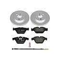 Euro-Stop High-Carbon Coated Rotors, ECE-R90 Brake Pads and Hardware Kit