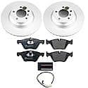 Euro-Stop High-Carbon Coated Rotors, ECE-R90 Brake Pads and Hardware Kit