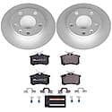 Euro-Stop High-Carbon Coated Rotors, ECE-R90 Brake Pads and Hardware Kit