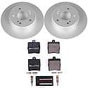 Euro-Stop High-Carbon Coated Rotors, ECE-R90 Brake Pads and Hardware Kit