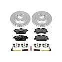 Euro-Stop High-Carbon Coated Rotors, ECE-R90 Brake Pads and Hardware Kit