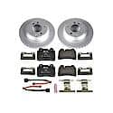 Euro-Stop High-Carbon Coated Rotors, ECE-R90 Brake Pads and Hardware Kit
