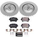 Euro-Stop High-Carbon Coated Rotors, ECE-R90 Brake Pads and Hardware Kit