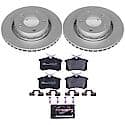 Euro-Stop High-Carbon Coated Rotors, ECE-R90 Brake Pads and Hardware Kit