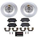 Euro-Stop High-Carbon Coated Rotors, ECE-R90 Brake Pads and Hardware Kit