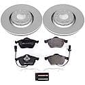 Euro-Stop High-Carbon Coated Rotors, ECE-R90 Brake Pads and Hardware Kit
