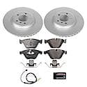 Euro-Stop High-Carbon Coated Rotors, ECE-R90 Brake Pads and Hardware Kit