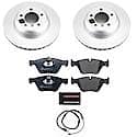 Euro-Stop High-Carbon Coated Rotors, ECE-R90 Brake Pads and Hardware Kit