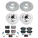 High-Carbon Coated Rotors, ECE-R90 Brake Pads + Hardware Kit