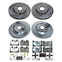 Z26 Street Performance Ceramic Brake Pad and Drilled & Slotted Rotor Kit