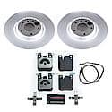 Euro-Stop High-Carbon Coated Rotors, ECE-R90 Brake Pads + Hardware Kit